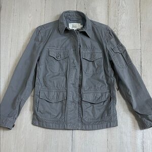 J.Crew 100% Cotton Downtown Field Jacket gray